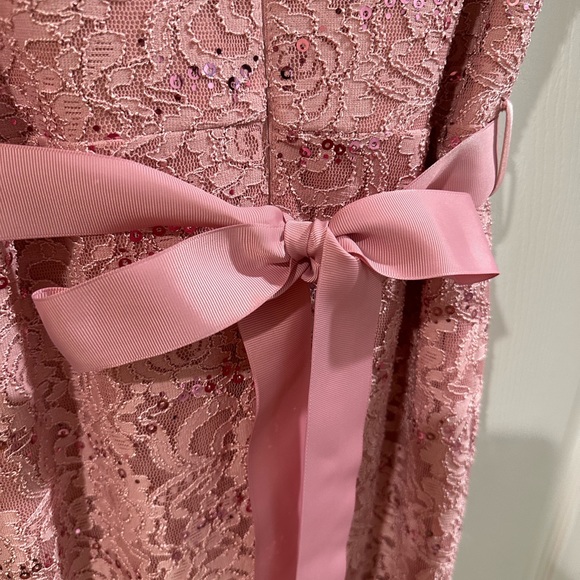 Prom dress long mauve sequins - Picture 2 of 5